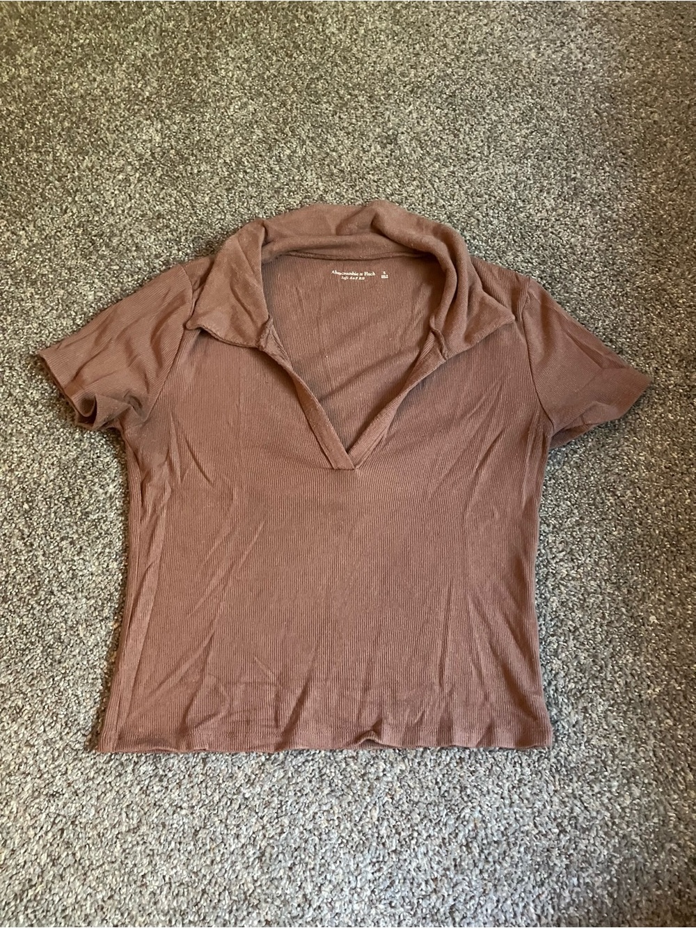 Abercrombie & Fitch brown collared shirt in a S #preppy #collared